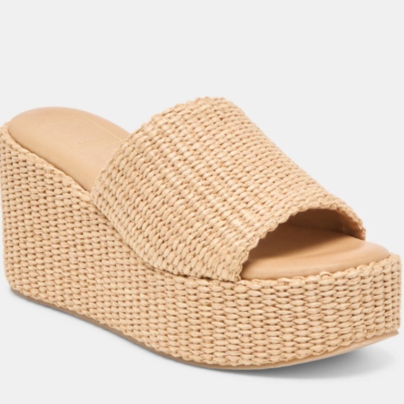 Dolce Vita - Joclyn Wedges Lt Natural Raffia - Picture 1 of 3